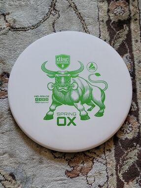 NEW Discmania Spring OX Mid-Range Disc - White with Green Stamp Maestro OOP LE